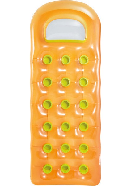 Intex Bardaklı Şişme Deniz&havuz Yatağı Sarı 188*71 (59895)