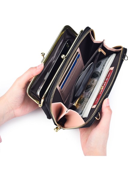 Bayan Cüzdan Cep Telefonu Çantası Moda Omuz Çantası Bayan Küçük Kare Çanta Crossbody Çanta Kadın Çantası (Yurt Dışından) fiyatları