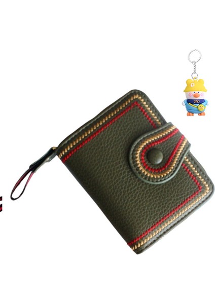 Moda Küçük Cüzdan Kadın Çoklu Kart Yuvası Kart Tutucu Yumuşak Deri Cüzdan Kart Tutucu (Yurt Dışından)