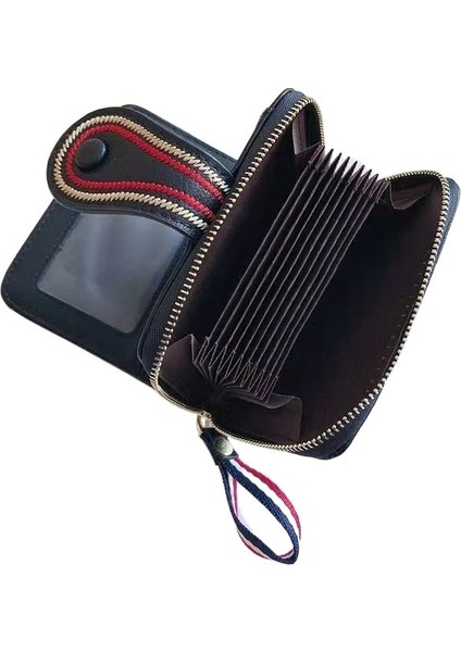 Moda Küçük Cüzdan Kadın Çoklu Kart Yuvası Kart Tutucu Yumuşak Deri Cüzdan Kart Tutucu (Yurt Dışından)