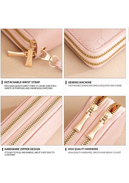 Cüzdan Kızlar Uzun Çift Fermuarlı Cüzdan Moda Büyük Kapasiteli El Çantası Kadın (Yurt Dışından) modelleri