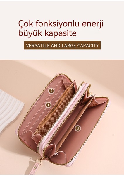 Cüzdan Bayanlar Uzun Büyük Kapasiteli Moda Cüzdan Cüzdan Clutch Çanta Kadınlar (Yurt Dışından)