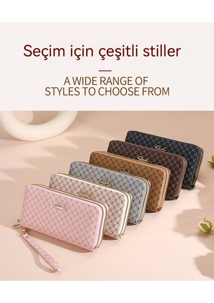 Cüzdan Bayanlar Uzun Büyük Kapasiteli Moda Cüzdan Cüzdan Clutch Çanta Kadınlar (Yurt Dışından)