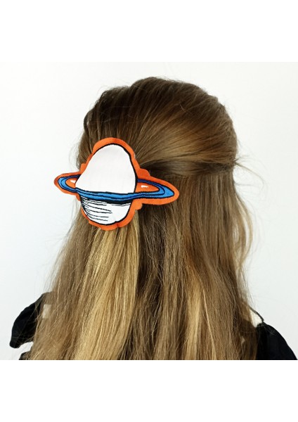 Woody Cord Woodycord El Yapımı Elyaf Dolgulu Satürn Gezegen Klips Toka modelleri