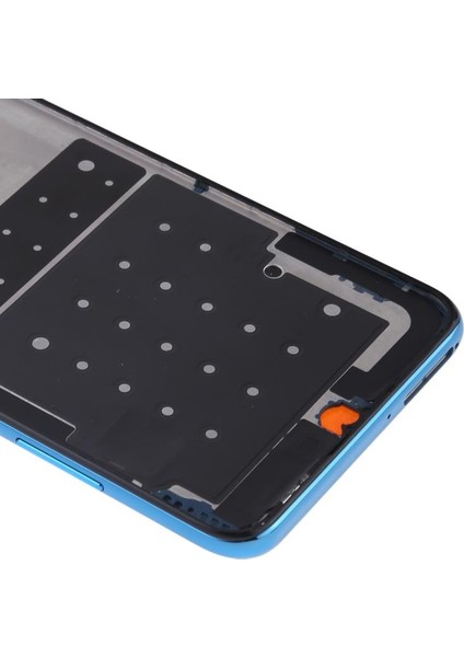 Huawei P30 Lite 24MP Mavi Için Yan Tuşlu Ön Muhafaza LCD Çerçeve Çerçeve Plakası