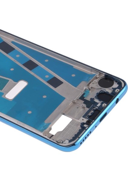 Huawei P30 Lite 24MP Mavi Için Yan Tuşlu Ön Muhafaza LCD Çerçeve Çerçeve Plakası