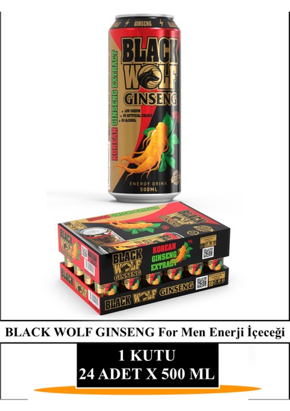 Gınseng For Men Enerji Içeceği 24 Adet x 500 ml