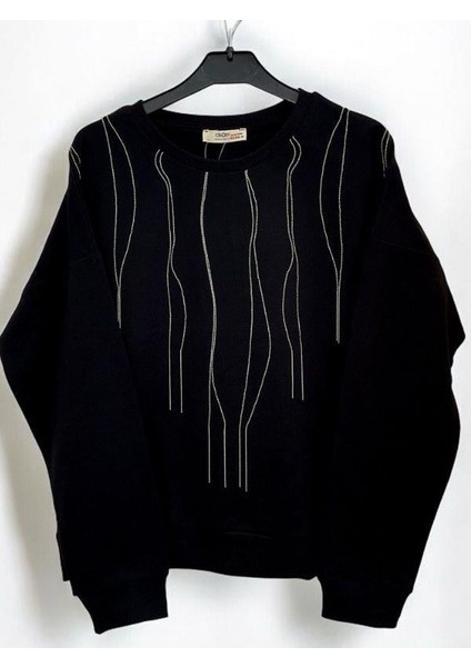 Kız Çocuk Mevsimlik Pamuklu Zincirli Sweatshirt modelleri