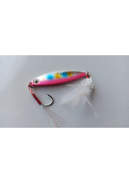 Metal Demir Plaka Tüy Deniz Gövde 1 Kanca ve Kuyrukta 3 Iğneli Keskin Kanca 20G/6.5CM Gökkuşağı Maket Balıklar Suni Yemler fiyatları