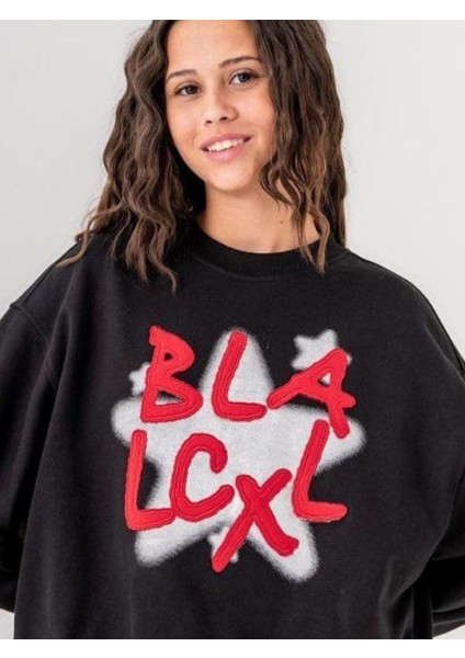 Kız Çocuk Black Yazılı Sweatshirt indirimleri