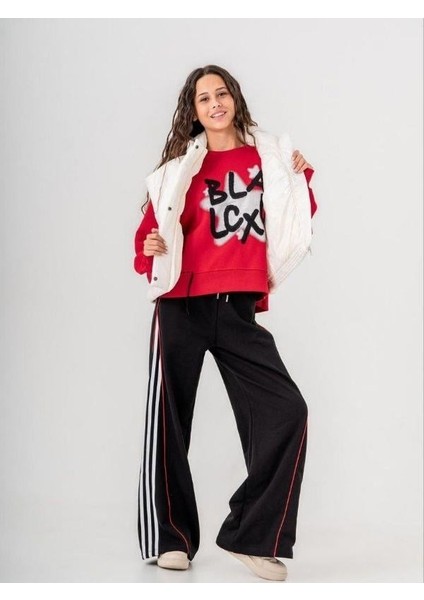 Kız Çocuk Black Yazılı Sweatshirt fiyatları