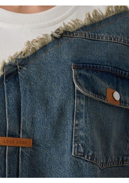 Kız Çocuk Mevsimlik Önü Denim Garni Cepli 3 Iplik Sweatshirt modelleri