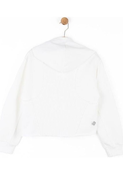 Kız Çocuk Pamuklu Sırtı Tirko Detaylı Fleurs Sweatshirt modelleri