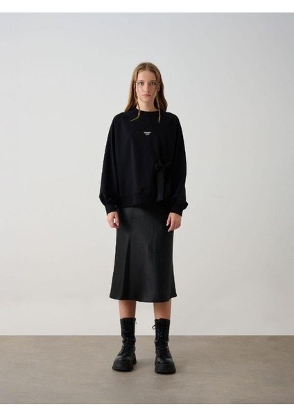 Kız Çocuk Peace Yazılı Tasarım Sweatshirt fiyatları