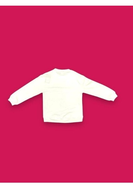 Kız Çocuk Zürafa Happy Mood Yazılı Sweatshirt