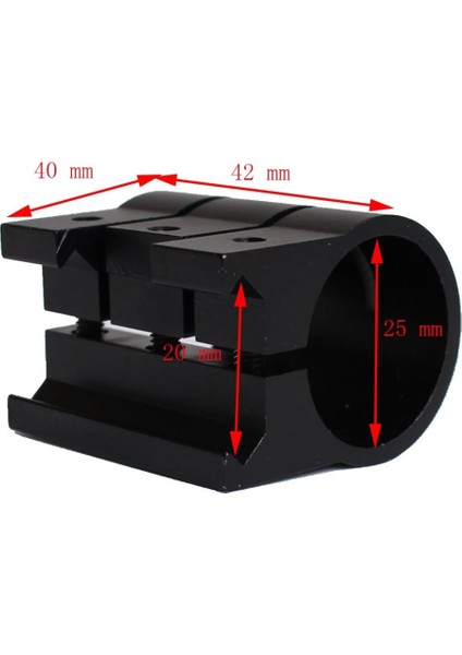 Picatinny Raylı Fener ve Lazer Takma Aparatı 22 MM
