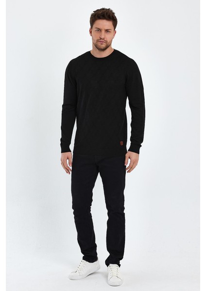 Bisiklet Yaka Jakarlı Kazak (E20-511401) fiyatları