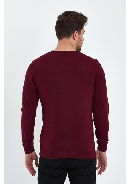 Bisiklet Yaka Jakarlı Kazak (E20-5114) indirimleri