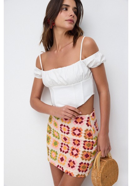 Çift Askılı Crop Top