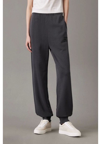 Washed Puff Prınt Jog Pant