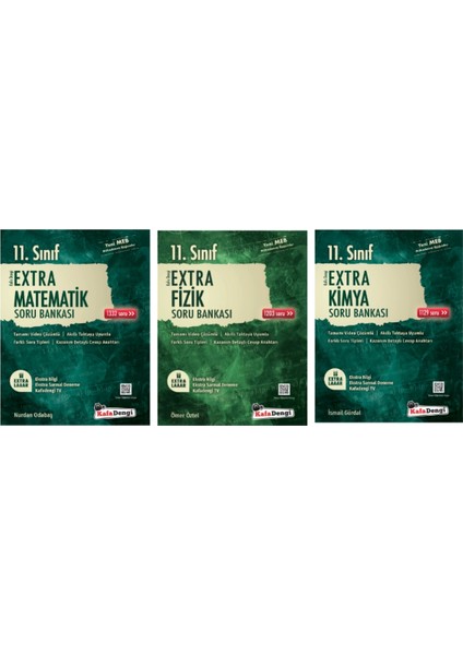 11. Sınıf Sayısal Set Matematik - Fizik - Kimya Extra Soru Bankası