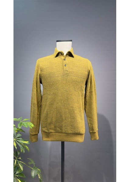 Polo Yaka Selanik SweatShirt 95006-M Hardal