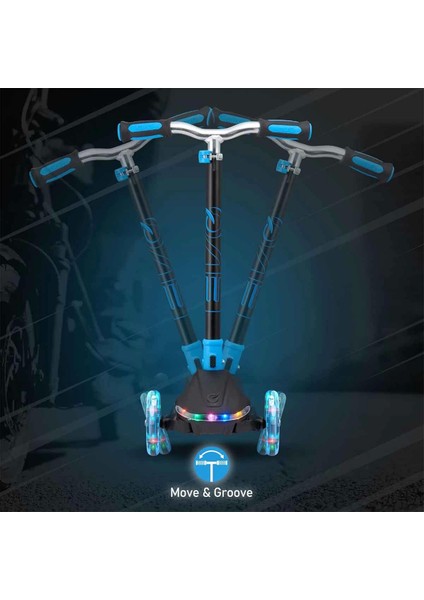 Evo 3 Tekerlekli Rainbow Blast Işıklı Scooter