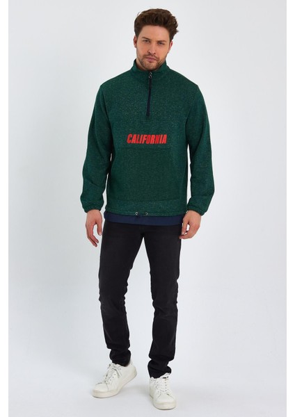 Garnili Baskılı Sweatshirt (E23-61903)