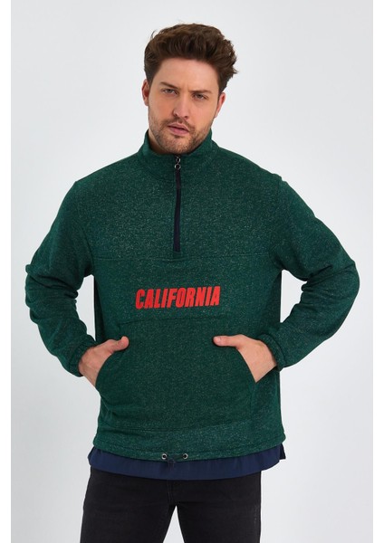 Garnili Baskılı Sweatshirt (E23-61903)