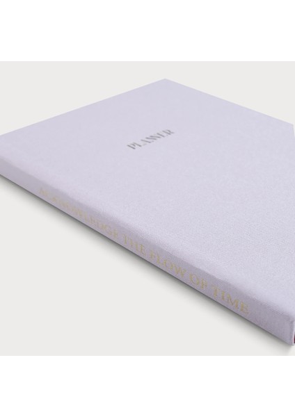 Planner - A5 Pembe Keten Cilt Bezli Tarihsiz Haftalık Ajanda/süresiz Haftalık Planlayıcı