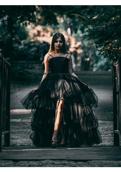 Kız Çocuk Önü Drapeli Önü Kısa Arkası Uzun Tasarım Abiye fırsatları