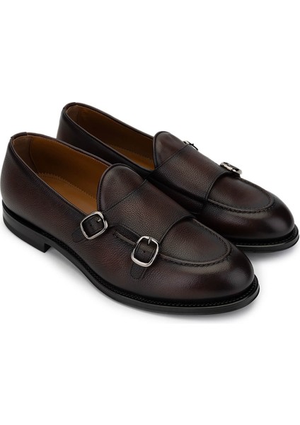Erkek Deri Kahverengi Loafer Ayakkabı 981 2366003 Erk Ayk SK24-25 T.moro fiyatları