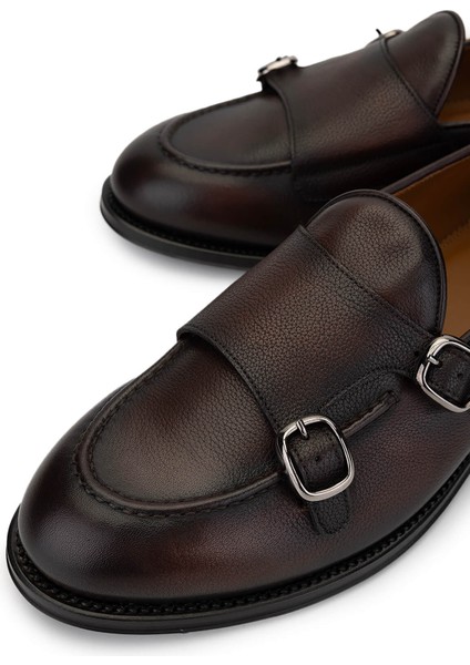 Erkek Deri Kahverengi Loafer Ayakkabı 981 2366003 Erk Ayk SK24-25 T.moro modelleri
