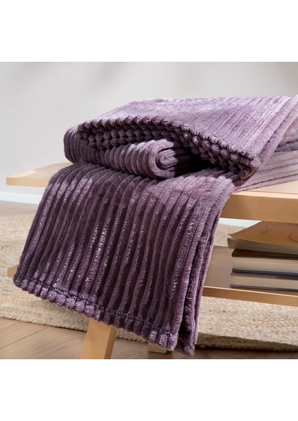 Bedding Holly Wellsoft Tv Battaniyesi 140x190 cm - Kül Moru