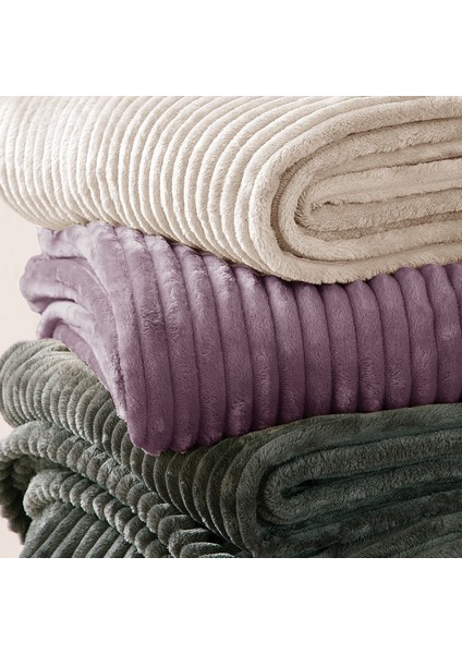 Bedding Holly Wellsoft Tv Battaniyesi 140x190 cm - Kül Moru