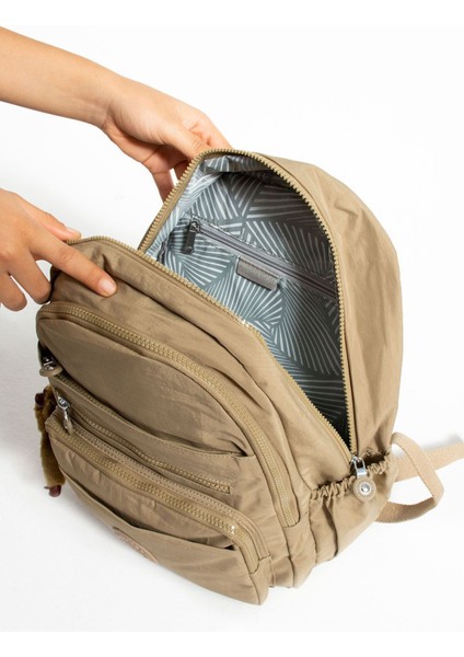 Unisex Suya Dayanıklı Kumaş Çok Gözlü Laptop Bölmeli Orta Boy Seyahat ve Okul Çantası