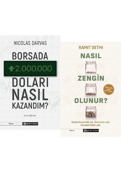 Borsada İki Milyon Doları Nasıl Kazandım? / Nasıl Zengin Olunur (2 Kitap Set)