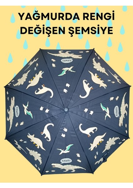Yağmurda Rengi Değişen Lacivert Erkek Çocuk Şemsiye modelleri