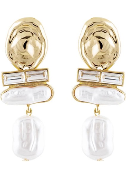 Barok Inci Taşlı Ezme Model Sallantılı Küpe fiyatları