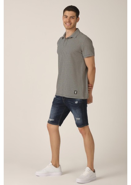 Polo Yaka Düğmesiz T-Shirt (E21-8400) modelleri