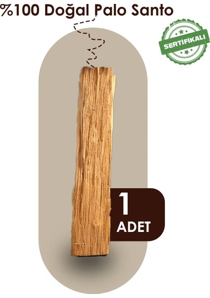 Hediyelik Palo Santo Ağaç Tütsü 1 Adet Sertifikalı (Peru)