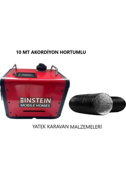 Eınsteın Çanta Tipi 12/24/220V Heater (Dizel Isıtıcı) 10 mt Akordion Hortumlu