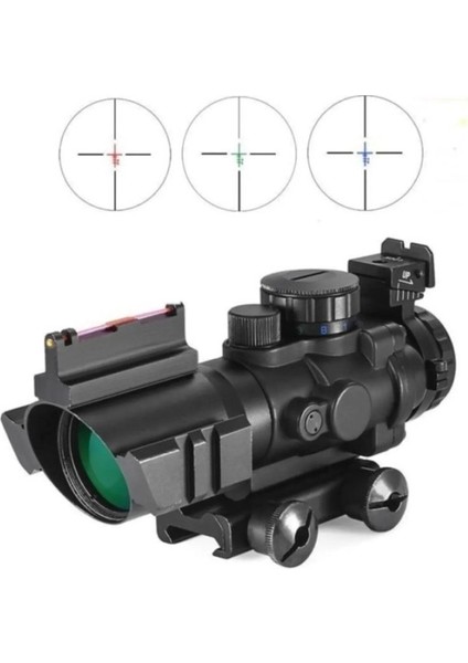 Spike 4X32 Kırmızı Işıklı Tüfek Dürbünü 4X32