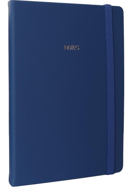 Bujo Defter Vegan Deri , 96 Yaprak, 160 Gr. Beyaz Kağıt ,cepli ,lastikli