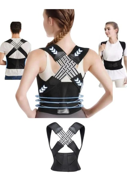 Ankaflex Medikal Dik Duruş Sırt-Bel Korsesi Ayarlanır Kadın-Erkek Dik Duruş Sporcu Korsesi