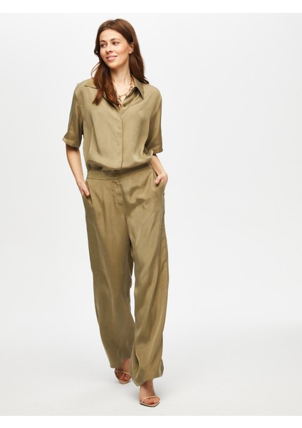 Straight Fıt Tensel Pantolon 023