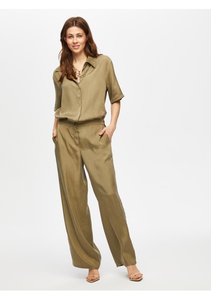 Straight Fıt Tensel Pantolon 023