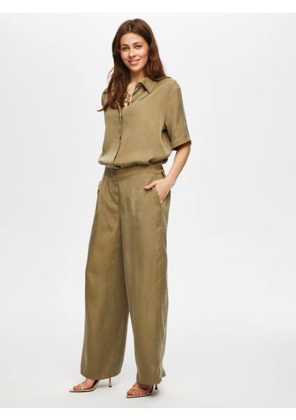 Straight Fıt Tensel Pantolon 023