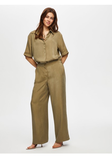 Straight Fıt Tensel Pantolon 023