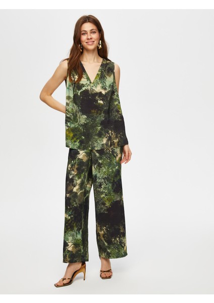 Jungle Desen V Yaka Viskon Atlet 023